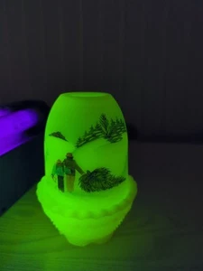 Burmese Fenton Glass 1982 Limited Edition hand painted Fairy Signed  - Picture 1 of 16