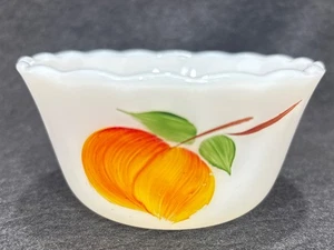 Vintage Fire King Milk Glass Custard Cup Gay Fad - Picture 1 of 7