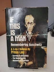 If This Is A Man Remembering Auschwitz By Primo Levi 1986 HC Book Club Edition - Bild 1 von 6