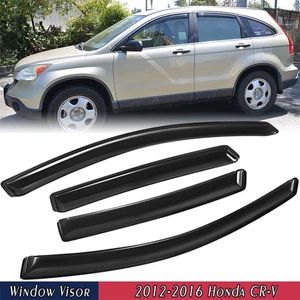For Honda CR-V CRV 2012-2016 In-Channel Window Visors Vent Rain Guards Deflector - Picture 1 of 16