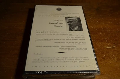 Franklin Library Signed First Edition John Updike’s Gertrude & Claudius New Seal - Image 1 of 3