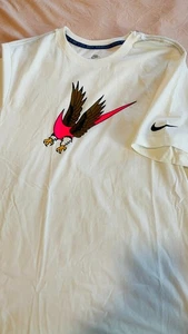 Nike USA France flag Paris Olympics pink swoosh eagle wings t shirt World Cup XS - Picture 1 of 3
