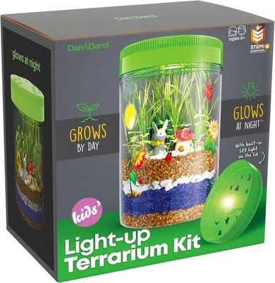 Kit de terrario iluminado Dan&Darci para niños - Kit de ciencia STEM - Educativo hágalo usted mismo T Foto 1 de 4