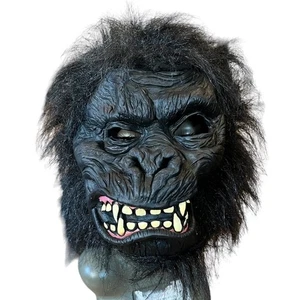 Gorilla Deluxe Maschera in Lattice Scimmia Scimmia Halloween Full Face Cosplay King Kong - Foto 1 di 4
