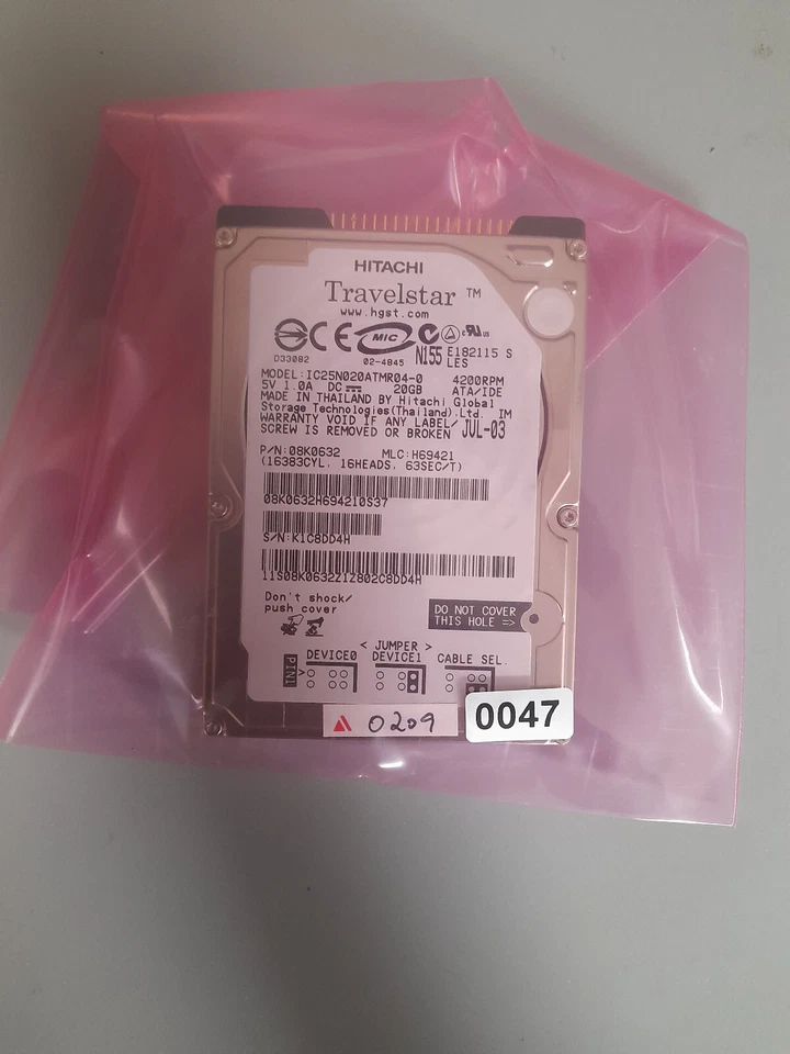 Hitachi Travelstar 20GB 08K0632 nagelneu - Bild 1 von 1