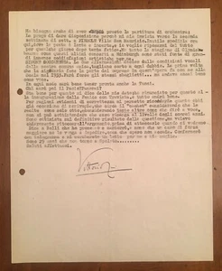 Lettera firmata da Vittorio Gui - Foto 1 di 1