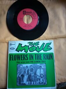 DISQUE VINYLE 45 TOURS - THE MOVE - FLOWERS IN THE RAIN -