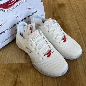 Skechers Arch Fit Freckle Me Trainers Off White UK3 - Picture 1 of 7