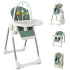 4 In 1 Baby High Chair Toddler Feeding Chair Reclining Foldable Toy Bar For Baby