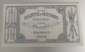 Carte Da Giuoco Italiane Tipo Bologna N°85, Grimaud Paris, Cartes A Jouer Italie - Foto 1 di 12