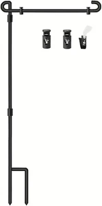 Flag Stands for Garden Flags 12 X 18 Garden Flag Stand Premium Yard Flag Pole Ho - Picture 1 of 12