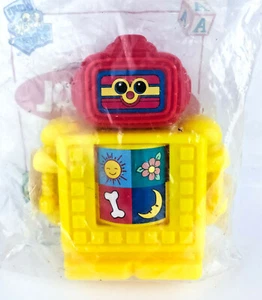 Juguete Hasbro robot amarillo Playskool Wendy's Kids Meal 2001 3-3/8"" x 2-5/8"" bnip - Imagen 1 de 3