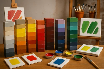 vernice encaustica DELUXE COLOR COLLECTION cinquantasei blocchi da 15 ml - Immagine 1 di 4