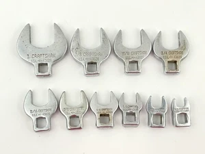 Craftsman USA Crowfoot Wrench Set 10 Pcs 3/8"-1" SAE V-Series 43611 43621-43629 - Picture 1 of 6