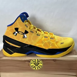 Scarpe da basket gialle Under Armour Curry 2 Double Bang 3026281-700 da uomo taglia 8 - Foto 1 di 11
