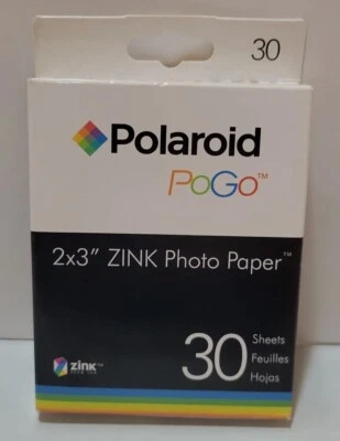 BRAND NEW Sealed Polaroid PoGo 2X3" ZINK Photo Paper 30 Sheets - Image 1 of 3