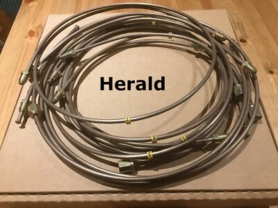 Juego de tuberías de freno y embrague Triumph Herald 1200 y 1250 Cupro Nickle 2112LBS Foto 1 de 4