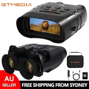 GTMEDIA Night Vision Binoculars 850nm IR Hunting Goggles 5x Zoom 1080p HD Video - Picture 1 of 40