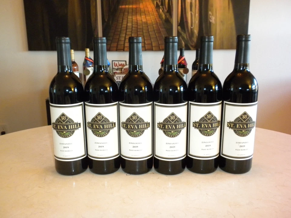 Zinfandel Wine - 6 Bottles - St. Eva Hill Vineyard (2019) - Image 1 of 1