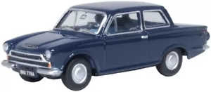 Oxford Diecast Ford Cortina Mk.1 "Anchor Blue" Die Cast Modell Maßstab 1:76 00 Neu - Bild 1 von 2