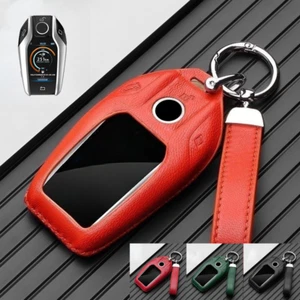 Genuine Leather Car Key Case Cover For BMW i8 i12 i15 X3 X4 X5 X7 G11 G12 G31 - Picture 1 of 10