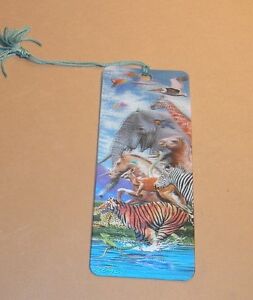 New 3D Lenticular Bookmark  - MIGRATION - with Tassle - Image Pops Right Out