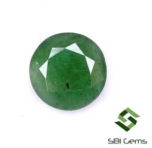 7.50 mm Certified Natural Emerald Round Cut 1.42 Cts Untreated Loose Gemstone - Picture 1 of 4