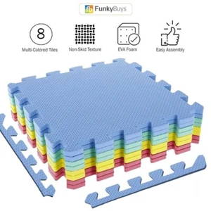 EVA Interlocking Soft Foam Play Mat Kids Gym Yoga Exercise Fitness Floor Tiles - Picture 1 of 50