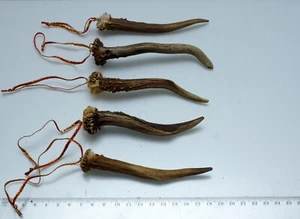  Schöner weihnachtlicher Baumschmuck aus 5 echten Geweihstangen - Bild 1 von 2