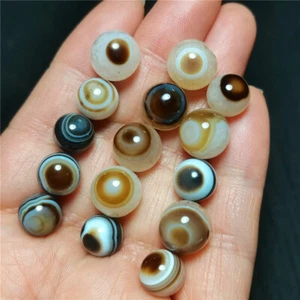 TOP 26G Natural Gobi Ágata Ojos Ágata/Piedra/Madagascar Curación R1385 - Imagen 1 de 15