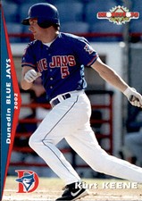 2002 Dunedin Blue Jays Grandstand #16 Kurt Keene Chattanooga Tennessee TN Card