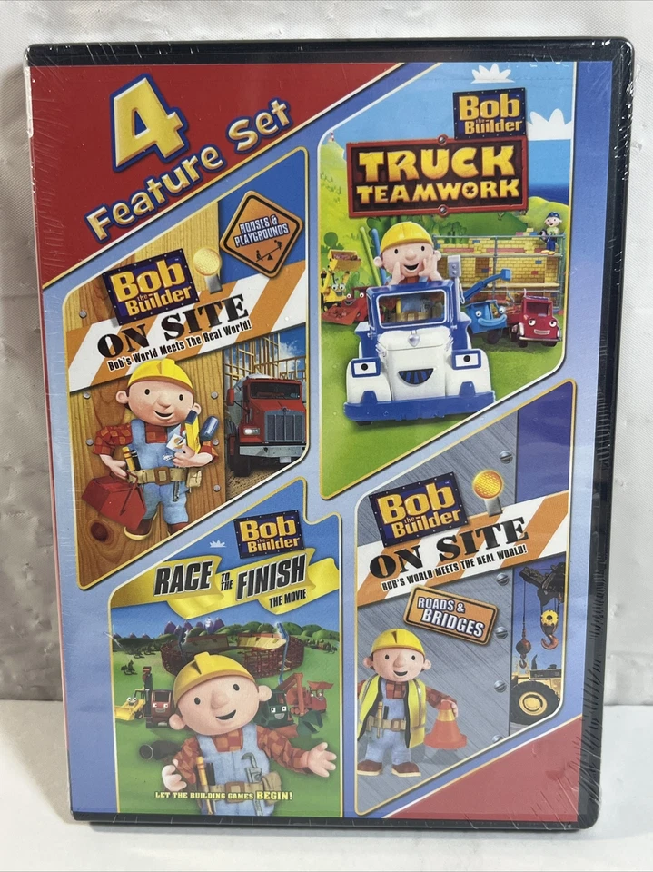 DVD 4 Feature Set Bob The Builder on Truck Teamwork Race for Finish
