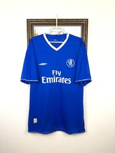 Chelsea Home football shirt 2003 Soccer Umbro Jersey Mens Trikot Blue Size 2XL - Picture 1 of 15
