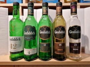 GLENFIDDICH 5x LEERE Whisky Flaschen mit OVP - LOT 2 - Bild 1 von 2
