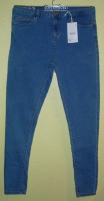 37 ) Mittelblaue Damen Skinny Stretch Damen Jeans Gr. 42 von C & A - Bild 1 von 2