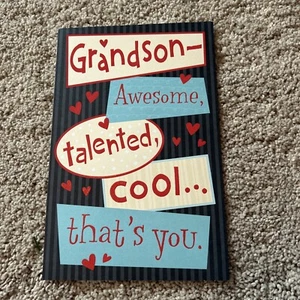 Cool Valentine's Day Card for GRANDSON. American Greetings Inexpensive - Picture 1 of 3