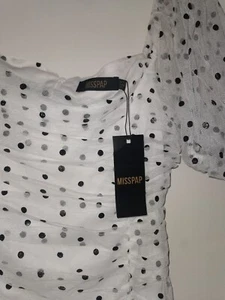 Mini Dress Polka Dot whimsical Size 12 NWT - Picture 1 of 4