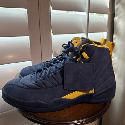 Air Jordan 12 PSNY Michigan Wolverines PE Talla 15 RARO Retro Muestra MJ OG  Foto 1 de 4