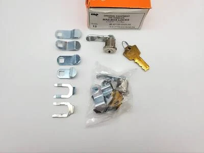 2x ESP Mailbox Locks PTR-656UN Keyed Different 5 Cams USA Made Vintage NOS - Image 1 of 4