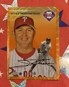 Jim Thome 2023 Topps RIFRATTORE ONDA ARANCIONE CROMATO PLATINO #486/25 - Foto 1 di 4