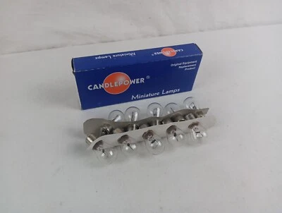 POTENCIA DE VELA PARA HARLEY MINIATURA LÁMPARAS DE REPUESTO 12 VOLTIOS 1O-SET 200017 Foto 1 de 4