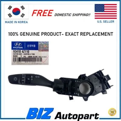 Genuine Turn Signal Headlamp Switch for 13-19 Santa Fe / Sport / XL 93410-4Z110 Foto 1 de 4