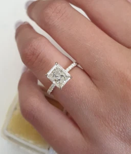 18K Gelbgold IGI-zertifizierter im Labor gezüchteter Diamant Ehering 2,40 ct strahlender Schliff - Bild 1 von 12