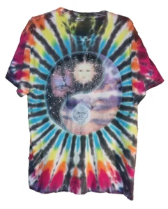 Grateful Dead Tammy Schatz 95' Tie Dye Sun & Moon Tie-dye "Not Fade Away" Yang L - Picture 1 of 17