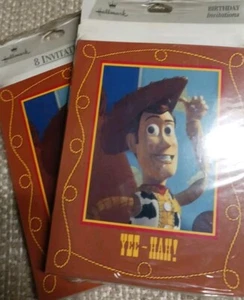 Hallmark Brithday Invitations New 2 Packs 16 Total Woody Toy Story - Picture 1 of 2