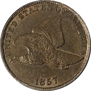1857 Flying Eagle Cent Choice AU/BU Great Eye Appeal Strong Strike - Picture 1 of 2