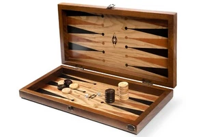 Premium Handmade Backgammon Set | Personalized Plate | Holiday &Birthday Gift π - Picture 1 of 5
