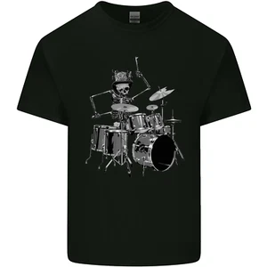 Skeleton Drummer Kids T-Shirt Childrens - Picture 1 of 3