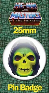 SKELETORKOPF 25 mm ABZEICHEN He-Man und die Meister des Universums MOTU Bild - Bild 1 von 1