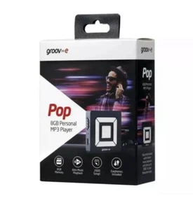 Groov-e GVPS8BK 8GB Portable MP3 Player│Lightweight│Bookmark Function│Black - Picture 1 of 1